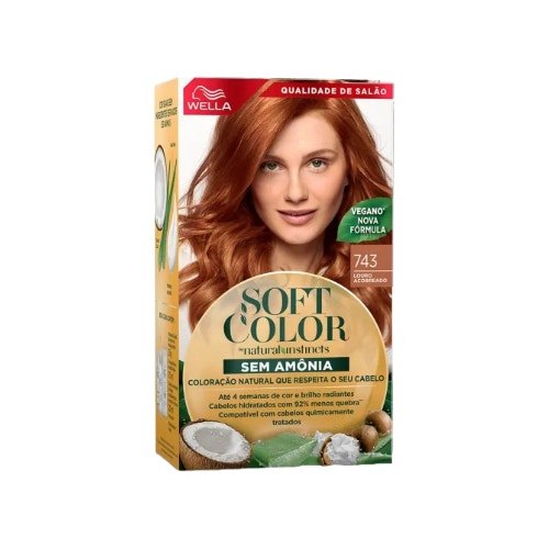 Tintura Soft Color 743 Louro Acobreado em Oferta na Shopee