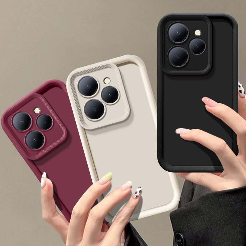 Para ITEL A70 Caso De Telefone Prevenção De Queda Luxo Doces Fosco Capa Macia em Oferta na Shopee