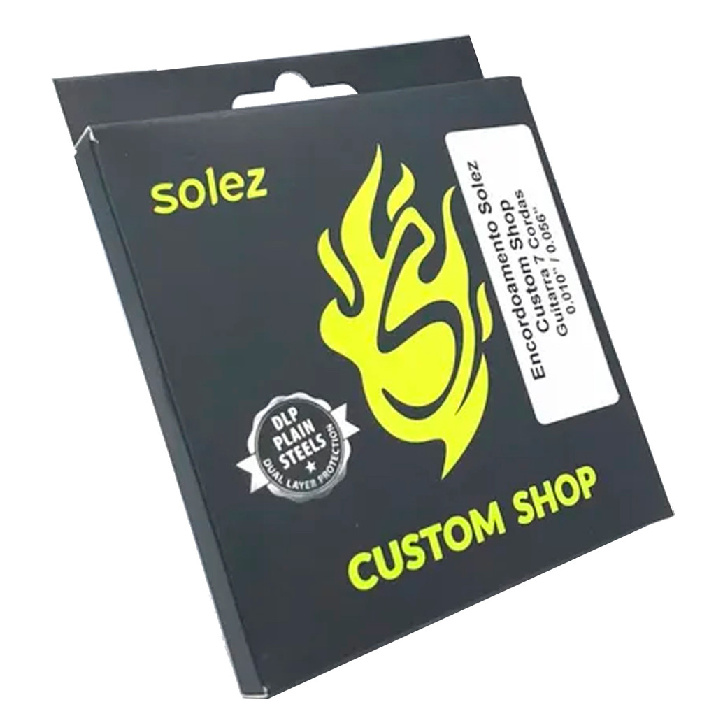 Encordoamento 10/ 56 Solez Guitarra 7 Cordas Custom Shop SLG10/56