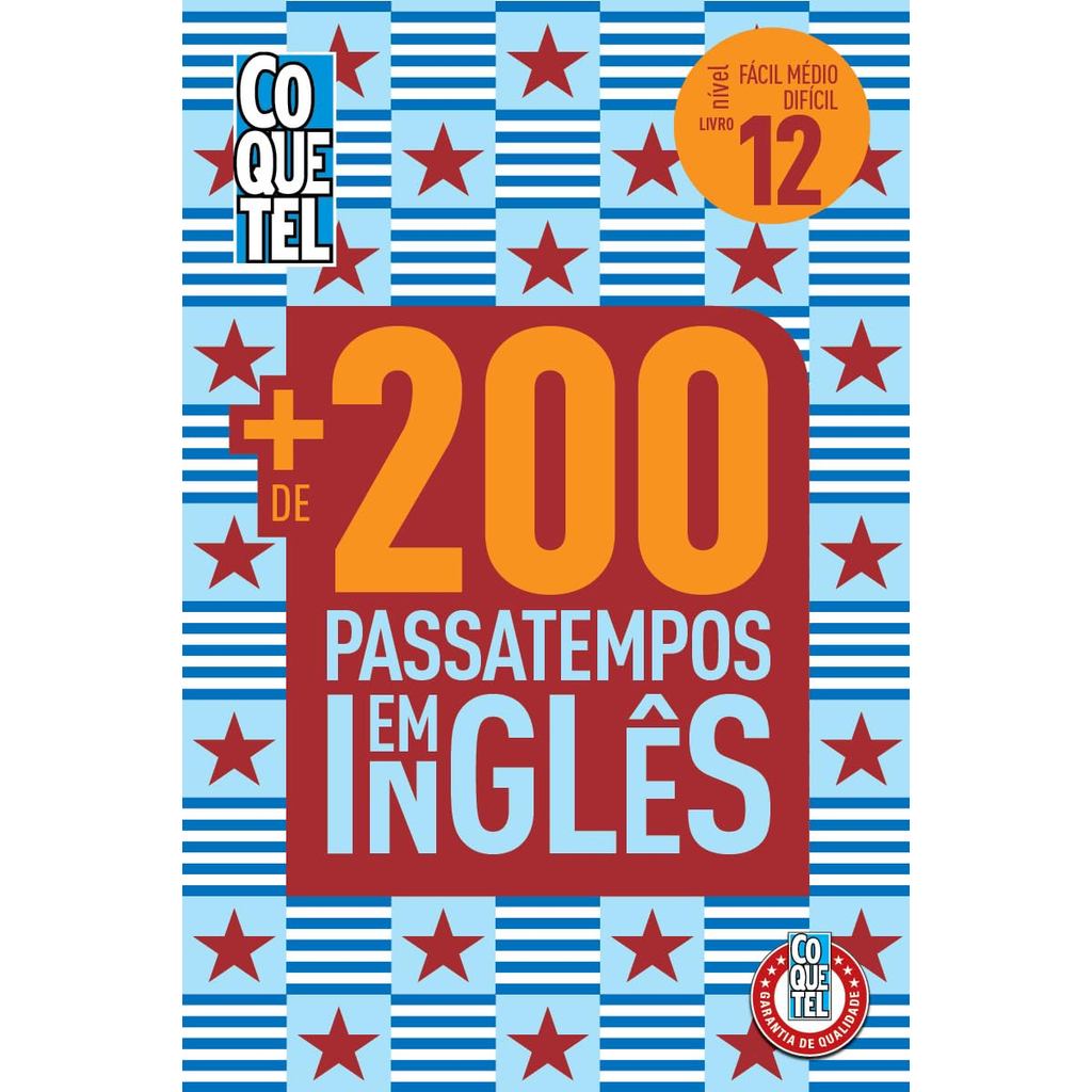 Livro Coquetel Mais de 200 Passatempos em Inglês Ed 12 em Oferta na Shopee