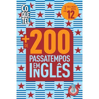 Livro Coquetel Mais de 200 Passatempos em Inglês Ed 12 em Oferta na Shopee