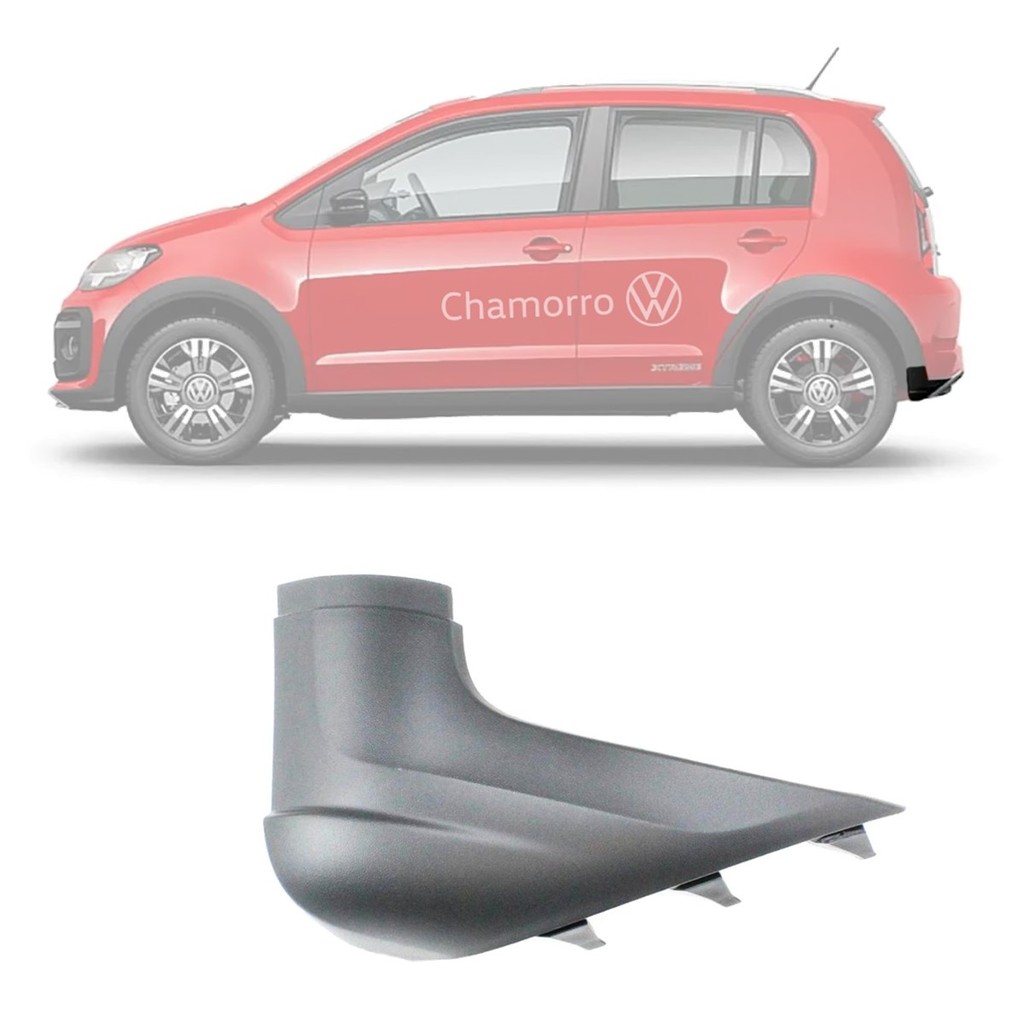 Moldura Acabamento Parachoque Traseiro Lateral Esquerdo Vw Up Cross Xtreme Track 1SB807415B9B9