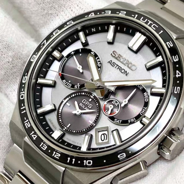 Relógio Seiko Astron Series 100 % Original Com Pulseira De Aço À Prova D'água Para Quartzo Empresarial Masculino