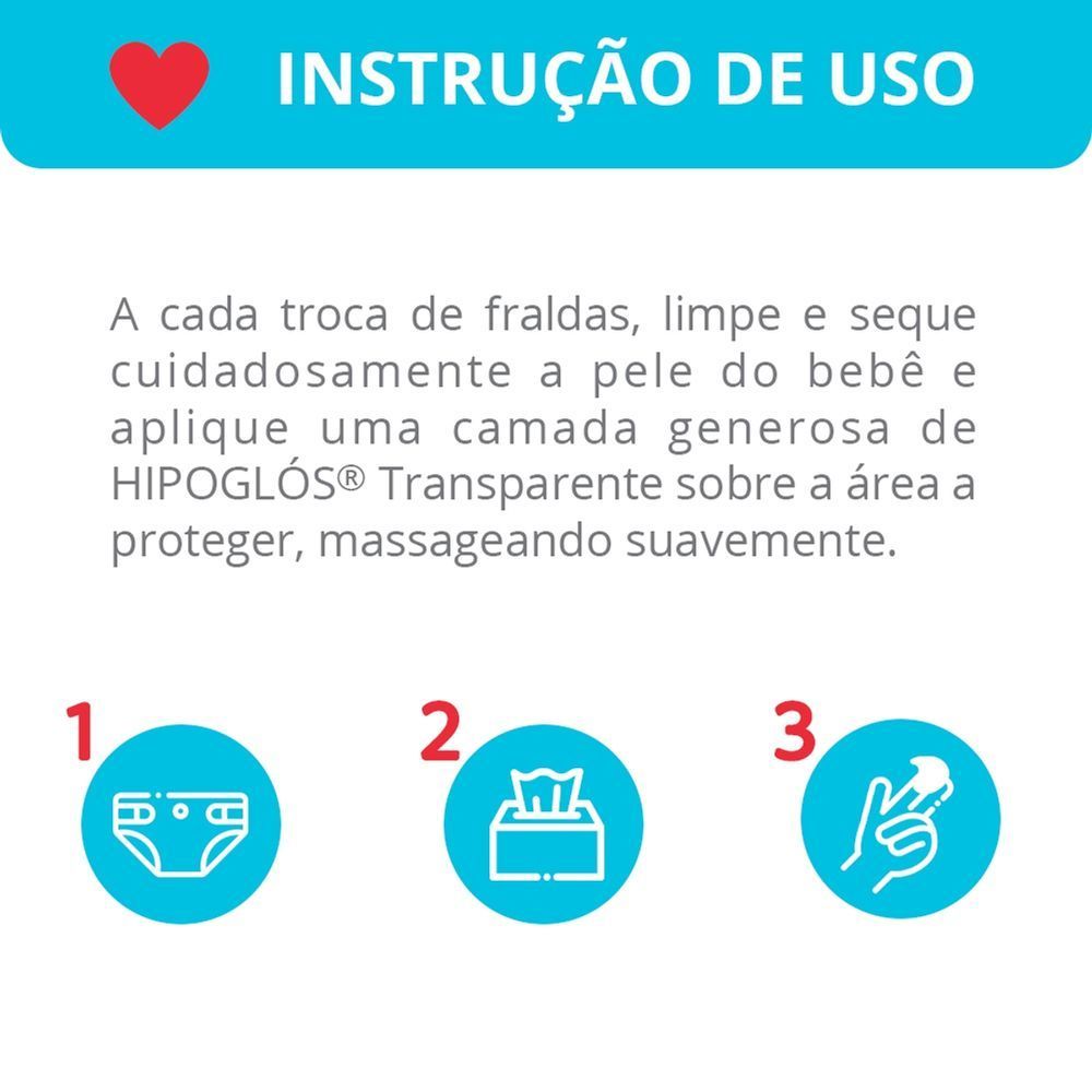 Detalhes do Hipoglós Transparente Pomada Contra Assadura Leve 120g e Pague 80g