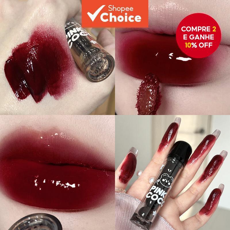 Brilho Labial Semelhante A Espelho De Alto , Batom Suave E Sem Secagem , Plumping , Linhas Labiais Invisíveis