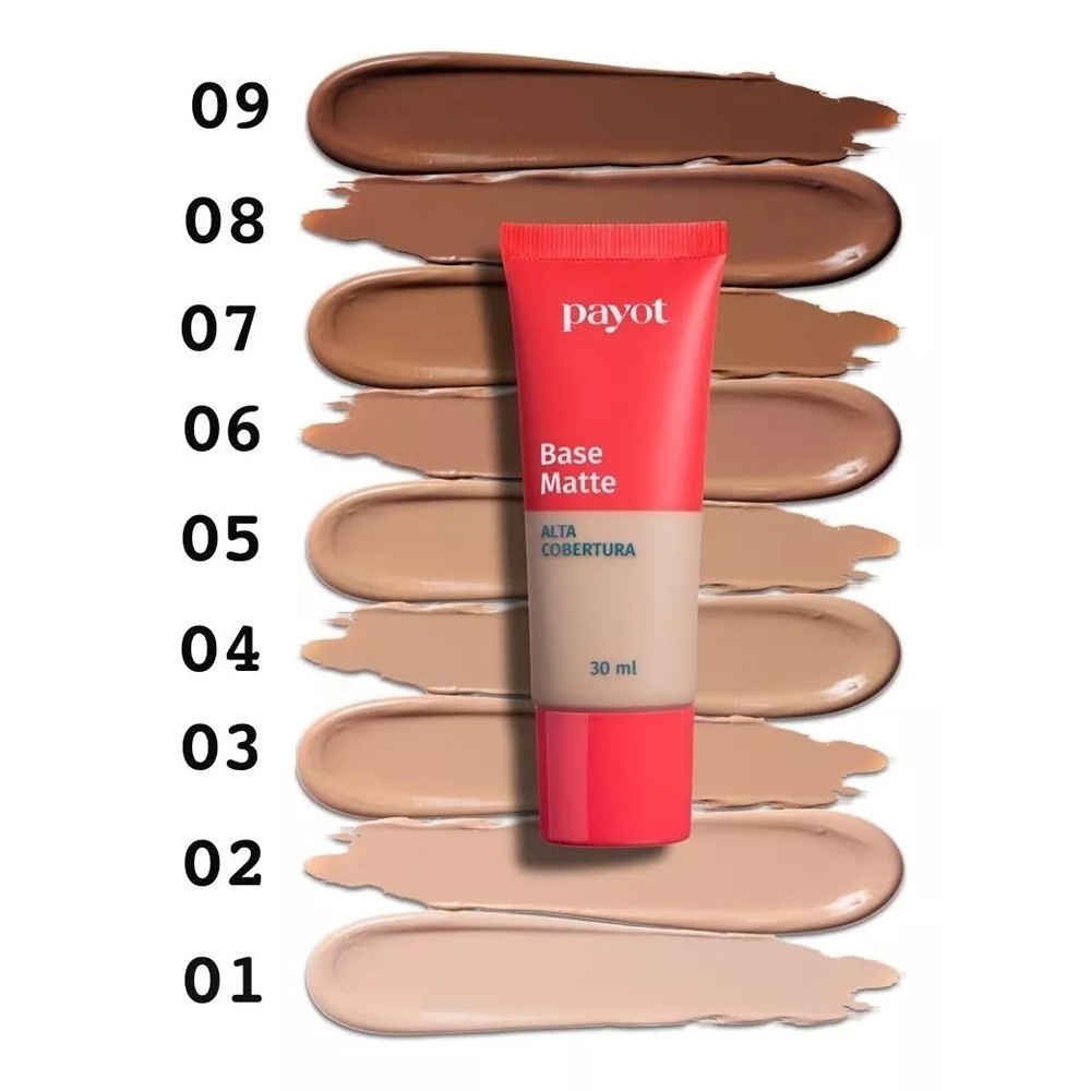 Base Matte PayoTt Alta Cobertura 30ml Cherrie Nova Bocca Roosa