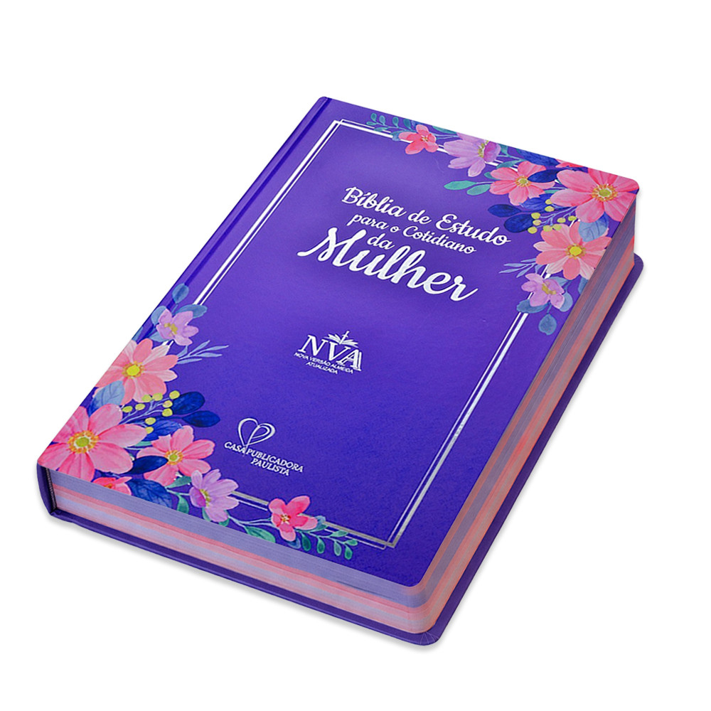 BIBLIA DE ESTUDO PARA O COTIDIANO DA MULHER NVA CAPA DURA - LILAS