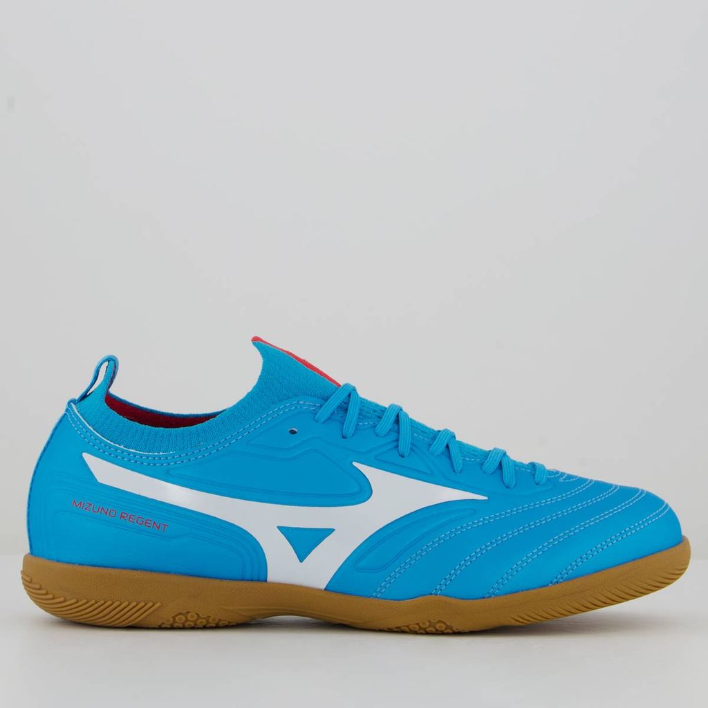 Chuteira Mizuno Regent IN Futsal Azul em Oferta na Shopee