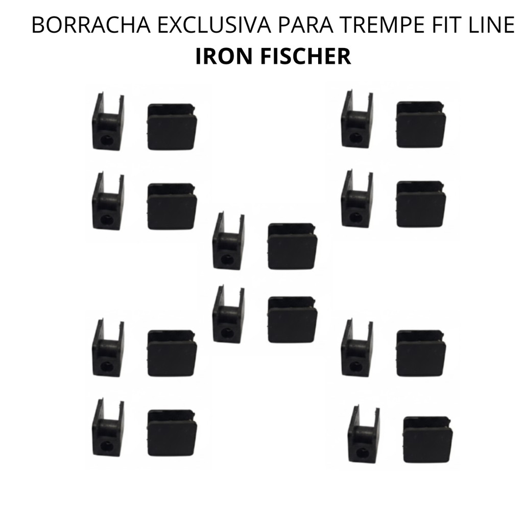 Borracha suporte da Trempe Grade Chapa Grossa Fogão Cooktop Fit Line IRON Fischer - 20 peças