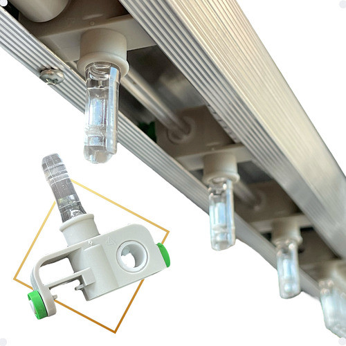 Kit 10 Carrinhos Trilho Cortina Persiana Vertical S/ Lamela Instalação Manuntenção