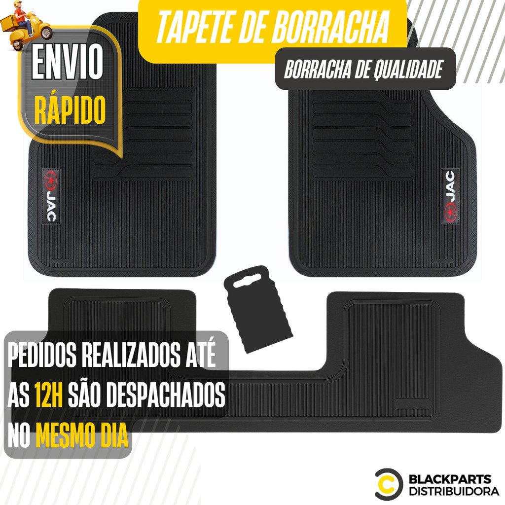 Tapete JAC E-J7 J2 J3 J3 Tourin J5 J6 S1 S4 T40 T5 T50 T6 T60 T80 Borracha Personalizado