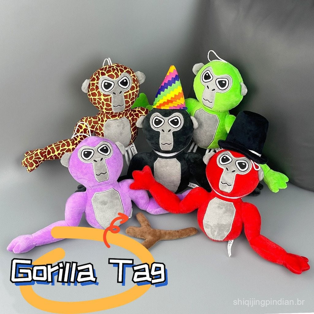 Brinquedo de Pelúcia Macaco Marcado Gorila Presente de Boas Vindas para Crianças MFWF