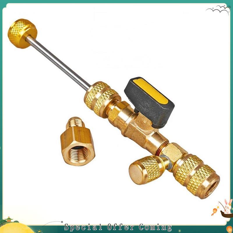 Removedor De Núcleo De Válvula , Instalador De Tamanho Duplo , Portas De 1/4 " E 5/16 " R410A R22 AC Ferramenta De Remoç