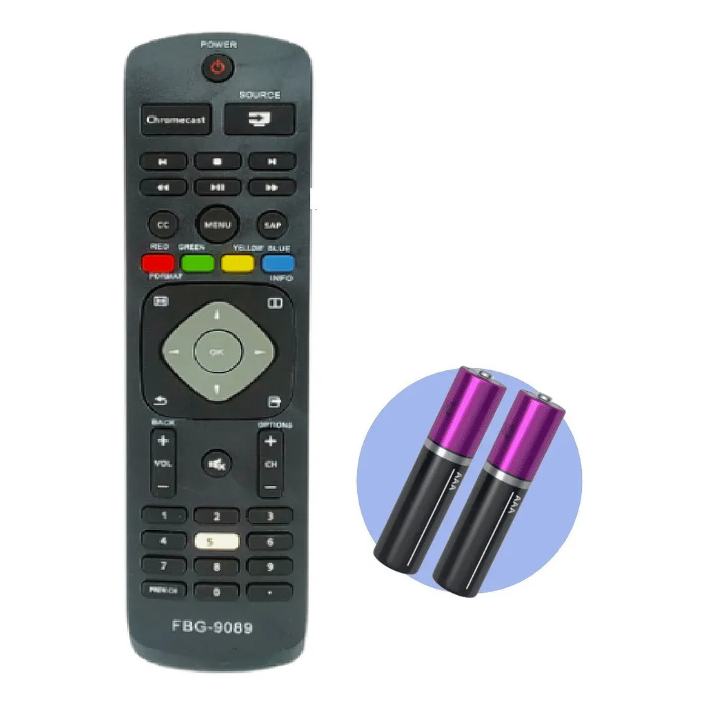 Controle Remoto Smart Compatível C/ Philips Modelo Fbg-9089