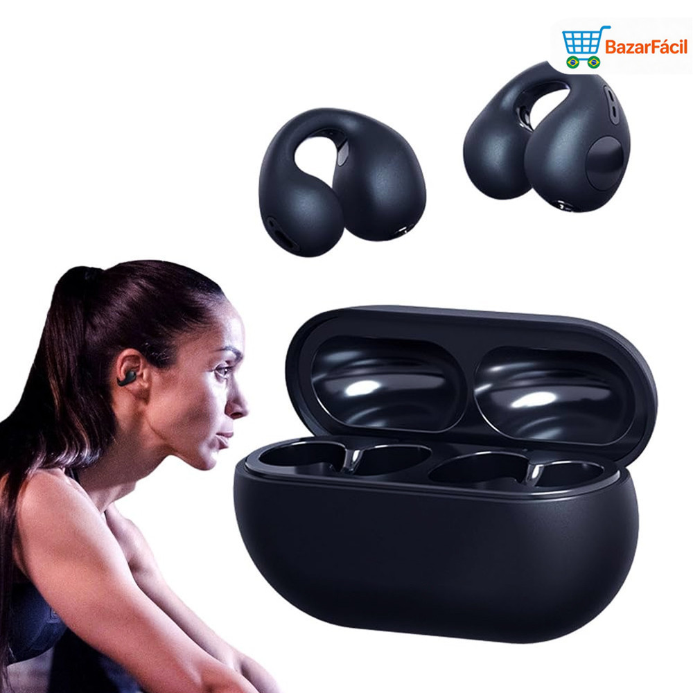 Ambie Sound Fone De Ouvido Sem Fio Earcuffs Bluetooth 5.2 IPX5 Fone Esporte À Prova D'água Com Microfone