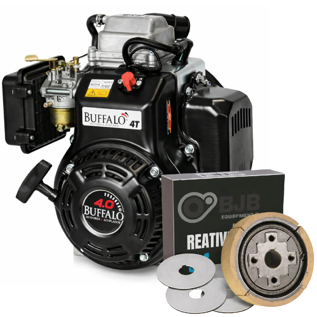 Motor Gasolina Buffalo 4t Do Compactador + Embreagem 149CC