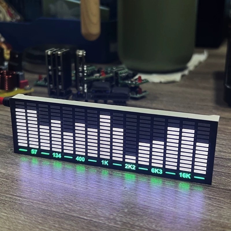 STE LED Music Spectrum Display Panel Sincroniza Som Para Jogos, Carro, Desktop