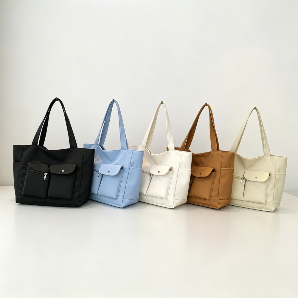 Bolsa Tote Nylon Feminina Grande Multicor | Bolsa Trabalho Faculdade Academia Resistente em Oferta na Shopee