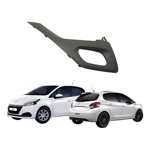 Moldura Maçaneta Dianteira Direita Peugeot 208 2014 2019 Ci Cinza-escuro Dianteira