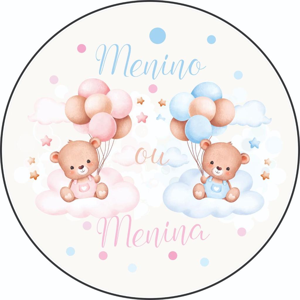 Capa Mini Painel 50x50 Personalizado para Decoração de Festa - CHA REVELACAO em Oferta na Shopee