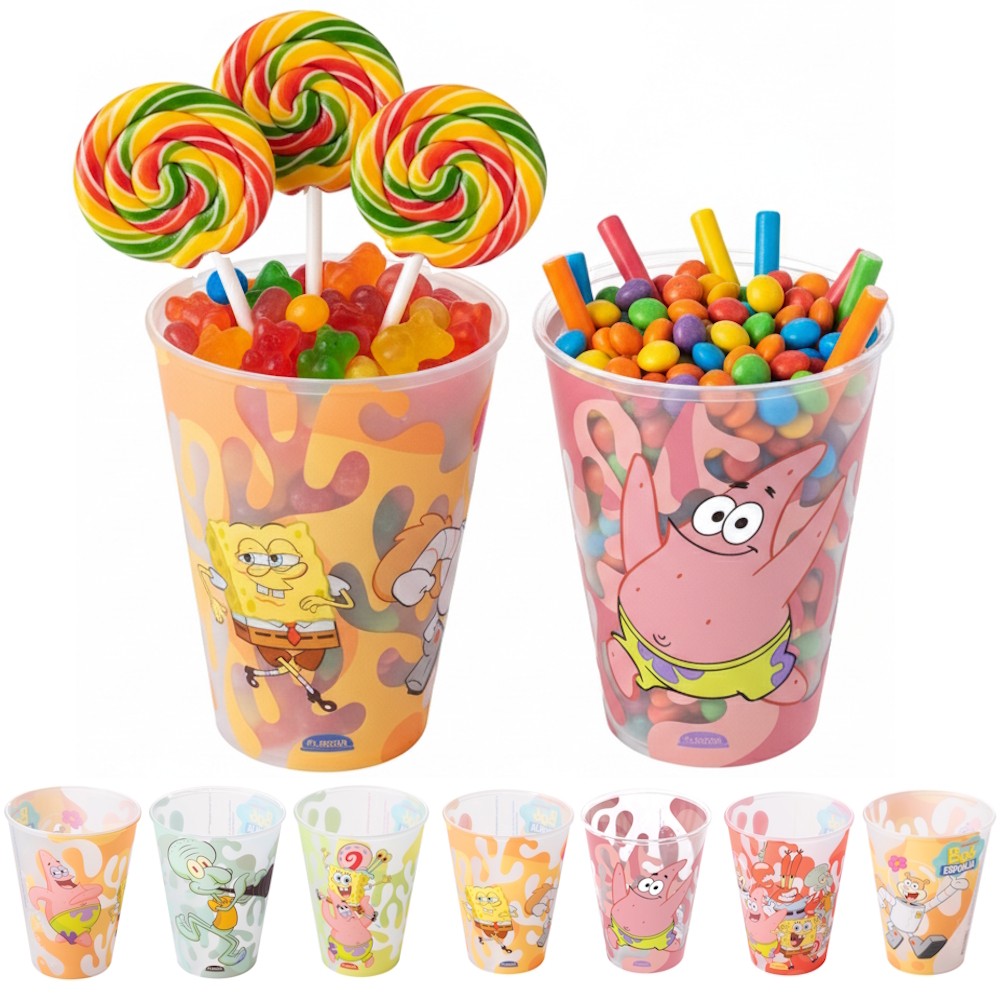 10 Copos Bob Esponja e Turma 320ml Festa Infantil Lembrancinha p/ Sacolinha Surpresa em Oferta na Shopee
