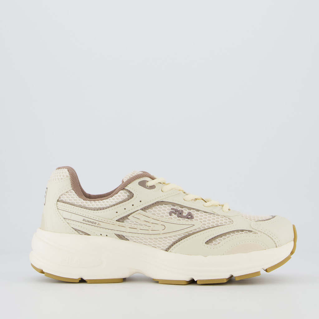 Tênis Fila Runner 2K Feminino Bege e Branco