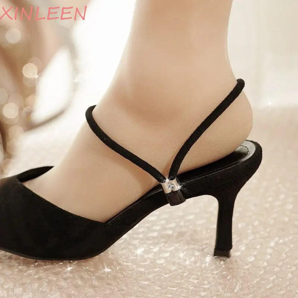 Correias De Fixação Elásticas XINLEEN , Cadarços De Salto Alto Da Moda Para Evitar Queda , Alça Fixa Removível