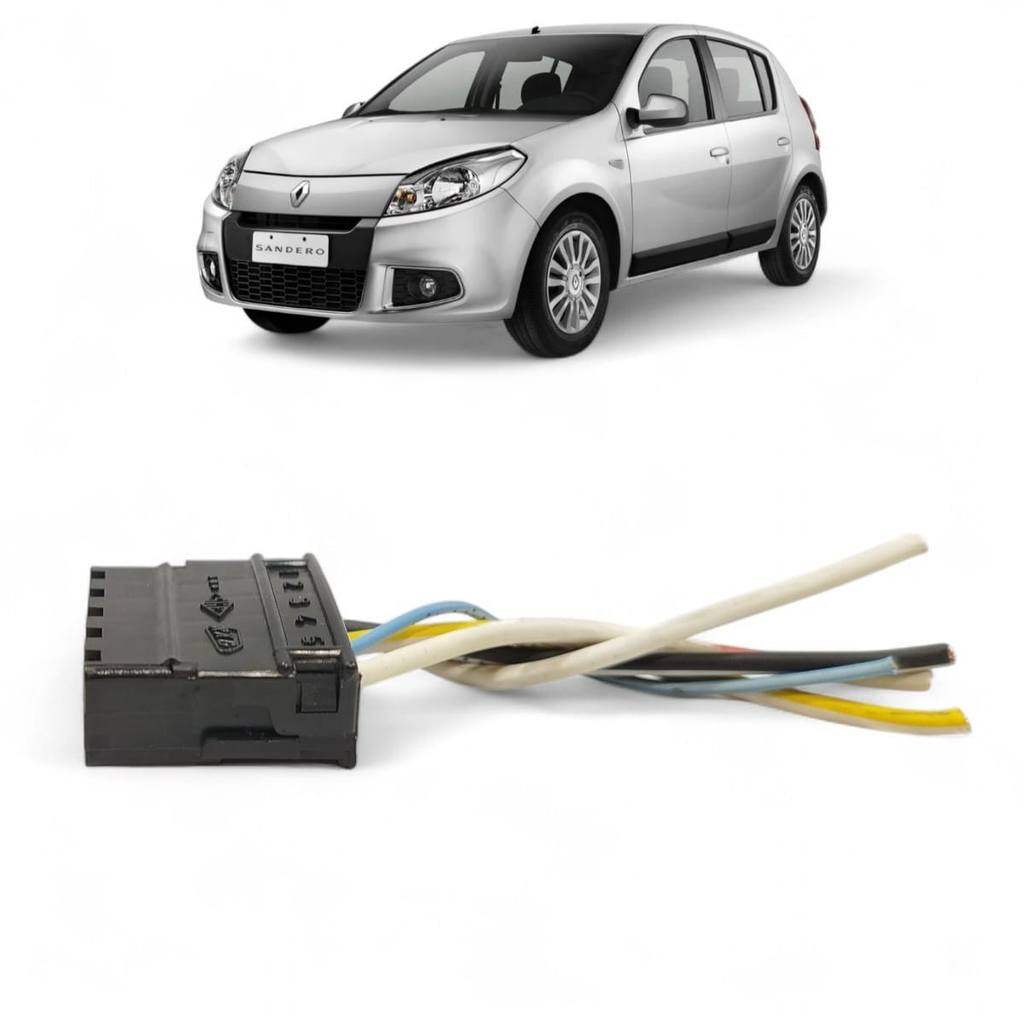 CHICOTE CONECTOR BOTAO VIDRO PAINEL CENTRAL SANDERO 2008