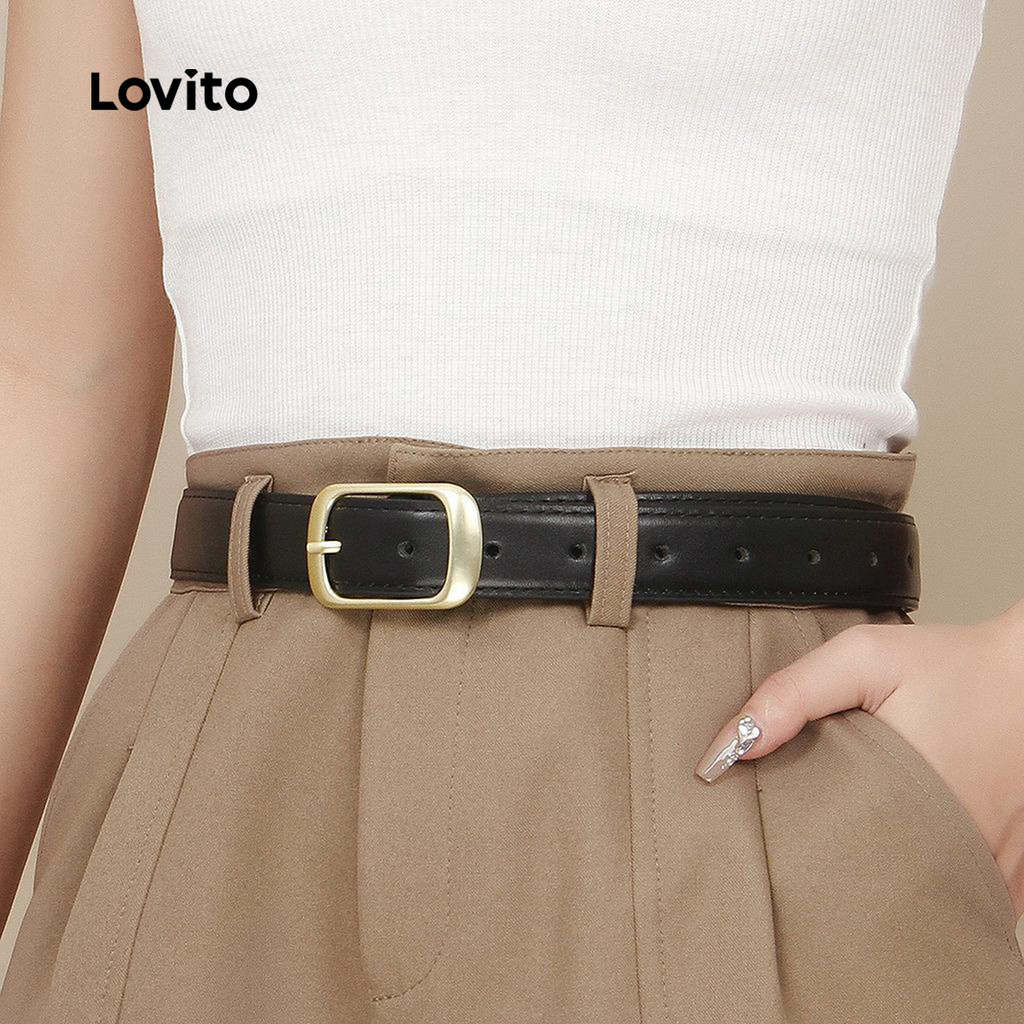 Lovito Clássico e Versátil cinto LCS28A127 em Oferta na Shopee