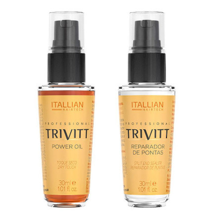 Kit Power Oil + Reparador De Pontas Trivitt Itallian em Oferta na Shopee