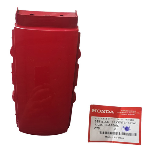 Rabeta Traseira Central Cg Titan 150 2008 Original Honda  Vermelho