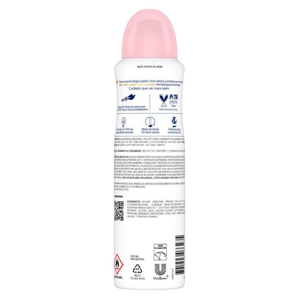 Detalhes do Desodorante Aerosol Dove Beauty Finish - Edição Limitada 150ml