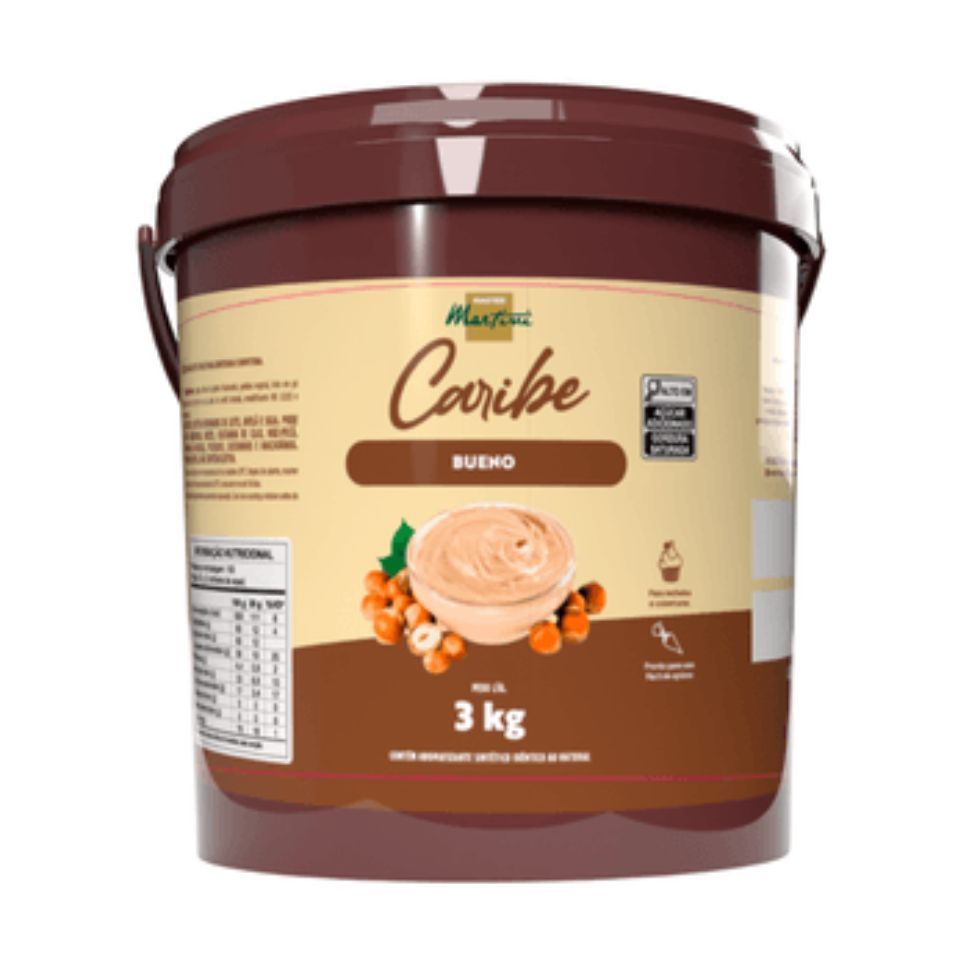 Recheio Caravella Caribe Bueno 3Kg Master Martini de Chocolate e Cobertura Profissional Para Doces em Oferta na Shopee