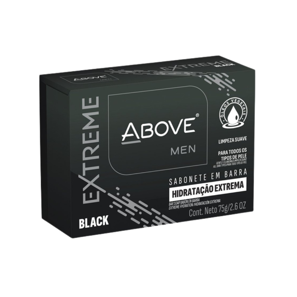 Sabonete em Barra Above Extreme Black 75g em Oferta na Shopee