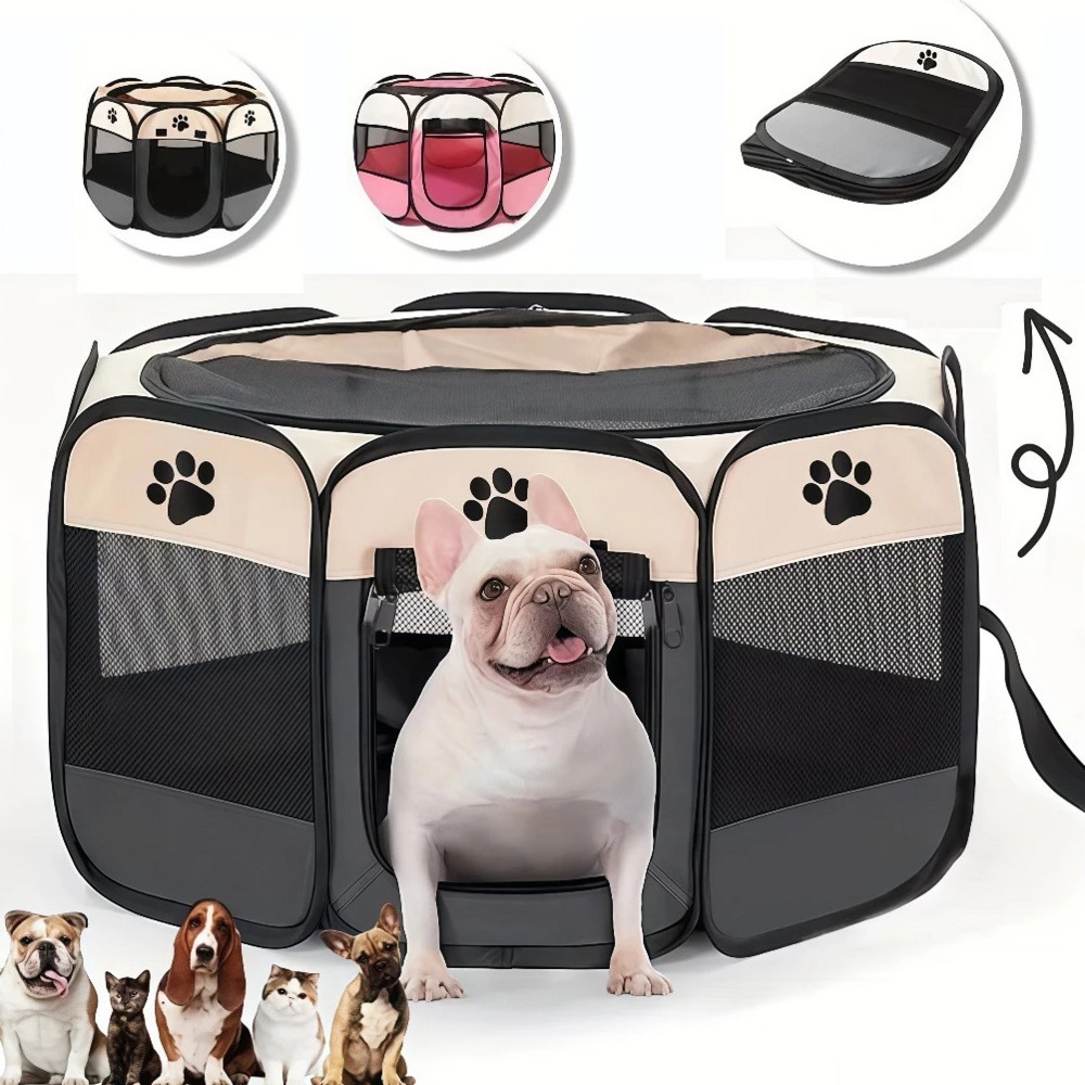Casinha de cachorro grande portátil dobrável para cachorros e gatos resistente em Oferta na Shopee