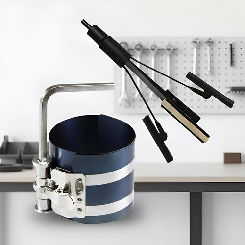 Kit Retifica: 1 Cinta Anel Pistão 53-175mm + 1 Brunidor Cilindros 70-150mm