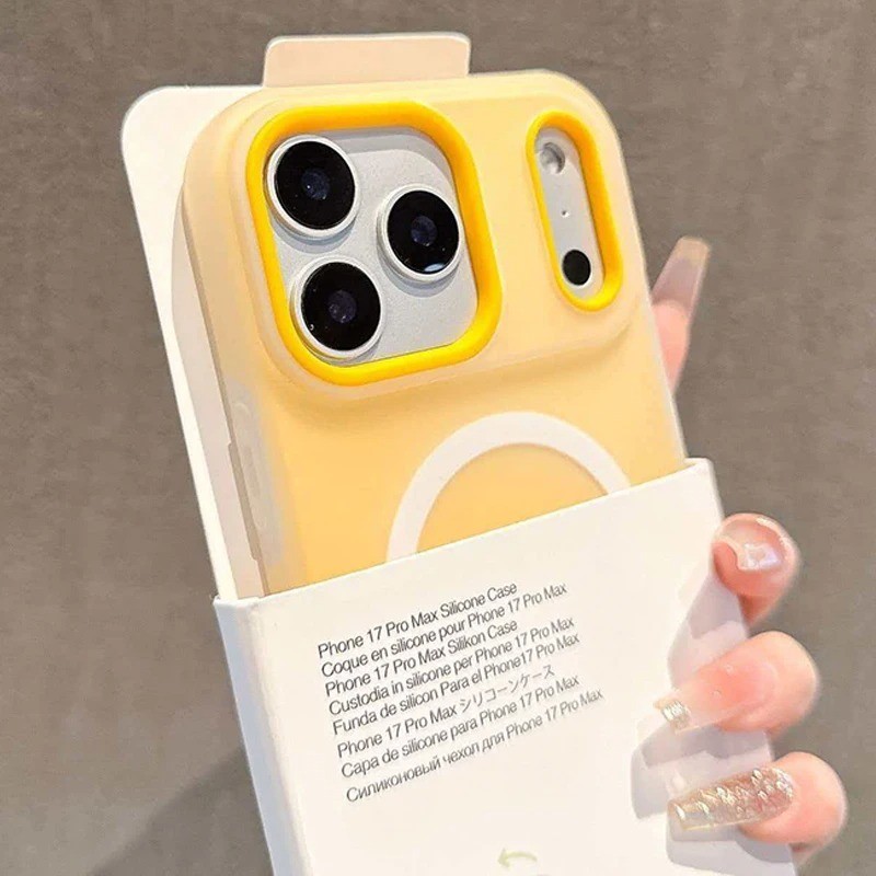 Luxo Doce Cor 2 Em 1 Caso Magnético Para iPhone 17 Ar 16 15 14 13 12 11 Pro Max Plus Magsafe Fosco Capa