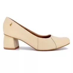Scarpin Usaflex Feminino Salto Bloco Casual AC2526