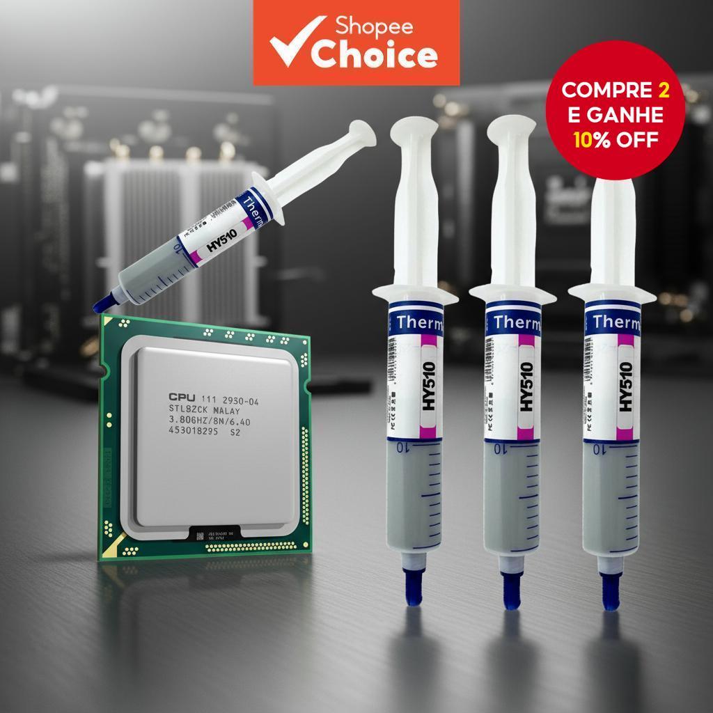  HY510 Pasta Térmica Composta para Resfriamento de CPU e GPU em Silicone