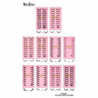 New Show 3/7/10 Pares Pestanas De Olho De Gato 3D Fofo De Mink Full Strip Cílios/Meia Extensões De Longas em Oferta na Shopee