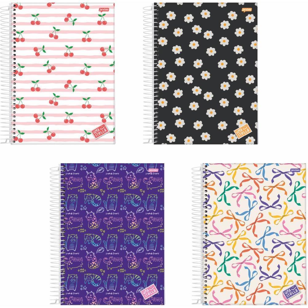 Caderno Espiral 1/8 Capa Dura Stella 80FLS. PCT.C/10