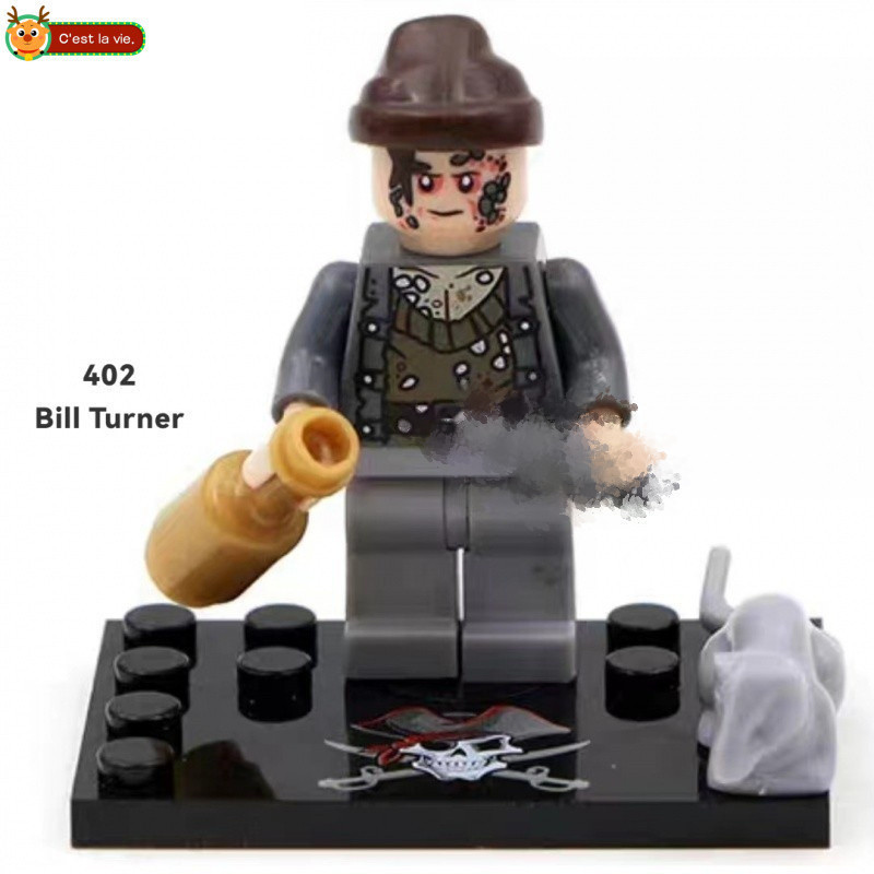 Menino brinquedo decoração de mesa presente de aniversário decoração de natal blocos de construção pirata — imagem 2 de 2