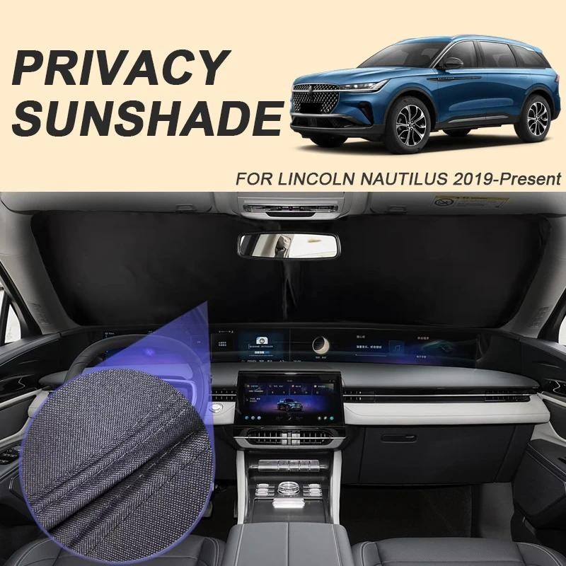 Carro Preto Janelas Privacidade Pára-Sol Para LINCOLN NAUTILUS 2019-Presente Auto Anti-UV Isolamento Térmico Proteger Ca