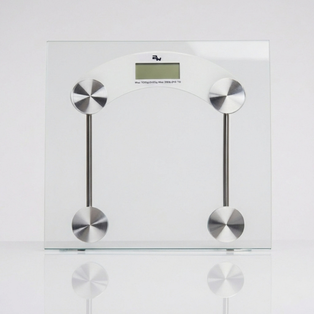 Balança Digital Corporal Vidro Temperado 180kg Banheiro Alta Precisão LCD Quadrada