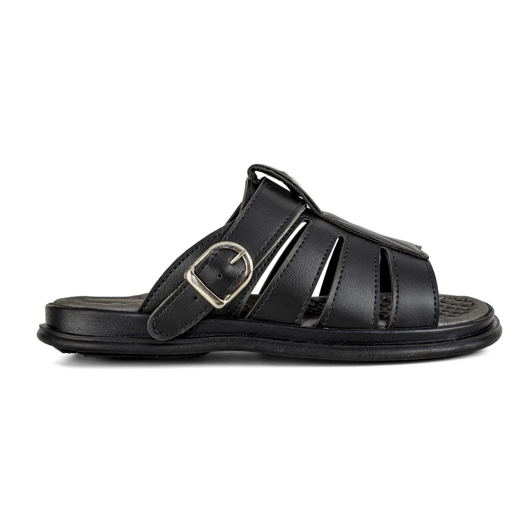 Sandália Masculina Couro Sintético Confortável Antiderrapante Ajustável Leve Dia a Dia Envio Rápido