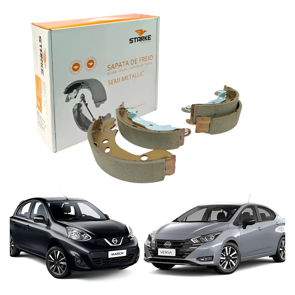 Sapata de Freio March Versa 1.0 / 1.6 16V 2011 em diante Original Starke em Oferta na Shopee