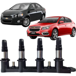 Bobina Ignição Cruze Sonic Tracker 1.6 1.8 16v 2012 Até 2016