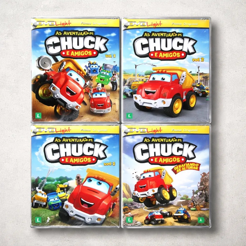 Dvd Light As Aventuras De Chuck E Amigos (1,2,3 E 4) Lacrado