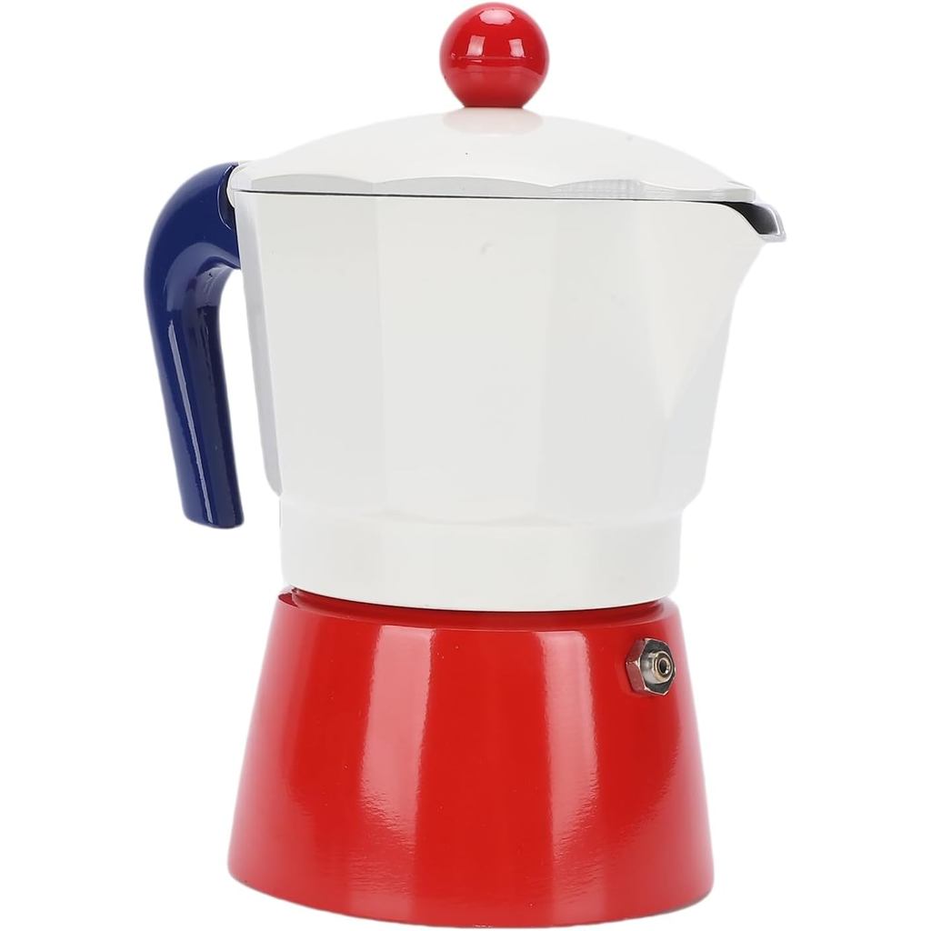 Cafeteira de Fogão, 150ml 3 Xícaras, Cafeteira de Espresso Italiana, Cafeteira de Café Cubana em Alumínio, Espresso Moka
