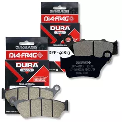 Kit Pastilhas de Freio Himalayan 450 2024-2026 / Continental 650 / Interceptor 650 / Cb 500 1997-2005 Diafrag